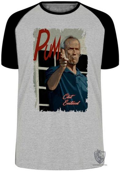 Imagem de Camiseta Clint Eastwood Blusa Plus Size extra grande adulto ou infantil