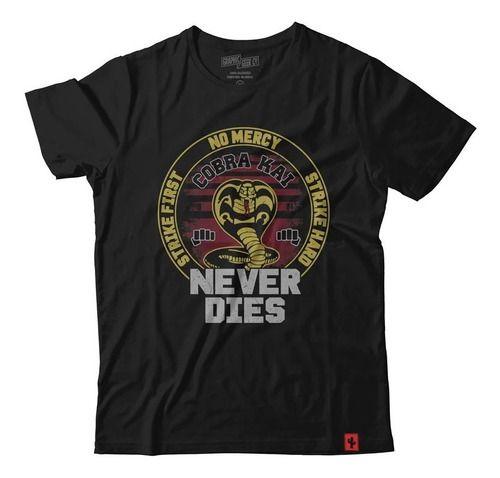 Imagem de Camiseta Cobra Kai Camiseta Acerte Primeiro Acerte Firme