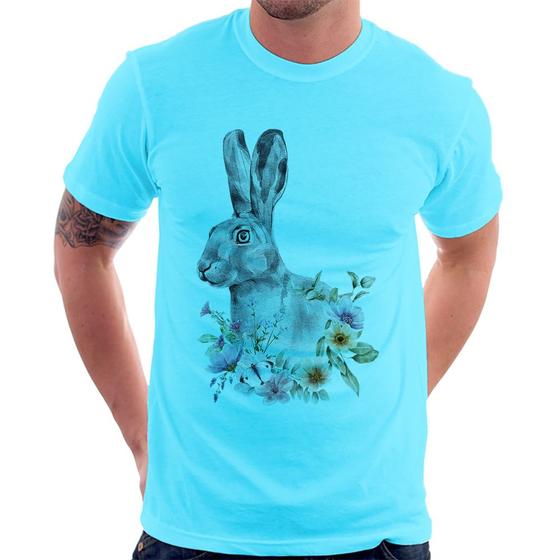 Imagem de Camiseta Coelho Flores - Foca na Moda