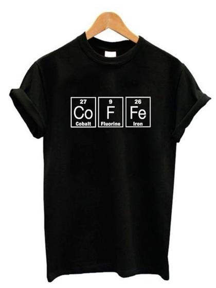 Imagem de Camiseta Coffe Café Estampa Unissex Frente Manga Curta