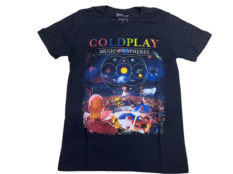Imagem de Camiseta Coldplay Music Of The Spheres Blusa Adulto Banda Unissex Bo603 BM
