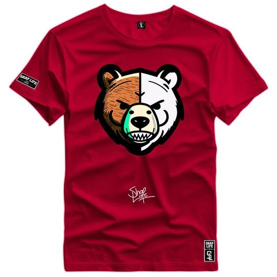 Imagem de Camiseta Coleção Little Bears Urso Bad Angry Shap Life