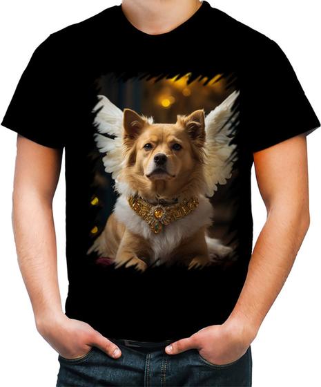 Imagem de Camiseta Colorida Anjo Canino Cão Angelical 6