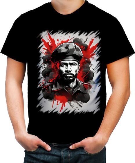 Imagem de Camiseta Colorida Boina Comunista Vermelha 4