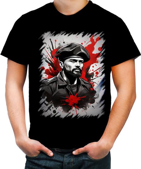 Imagem de Camiseta Colorida Boina Comunista Vermelha 5