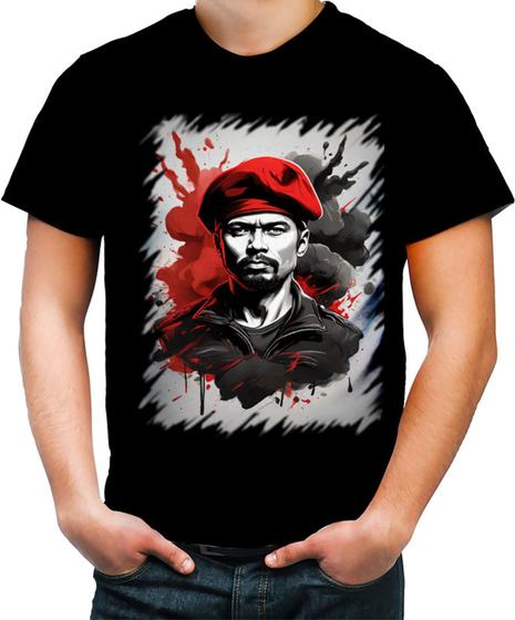 Imagem de Camiseta Colorida Boina Comunista Vermelha 6