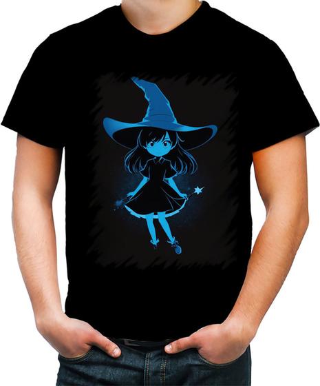 Imagem de Camiseta Colorida Bruxa Halloween Azul Festa 6