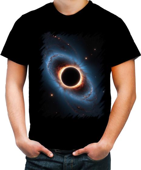 Imagem de Camiseta Colorida Buraco Negro Gravidade Espaço 13