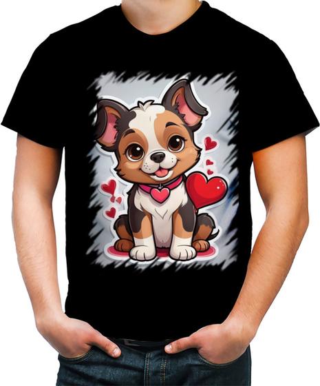 Imagem de Camiseta Colorida Dia dos Namorados Cachorrinho 14