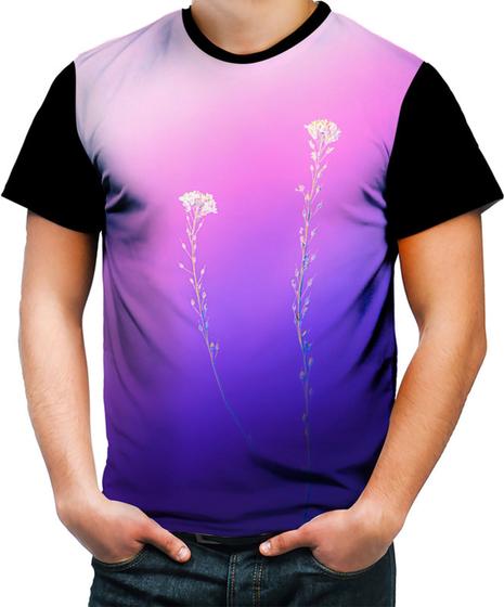 Imagem de Camiseta Colorida Flor Gypsophila Purple Gips filas 1
