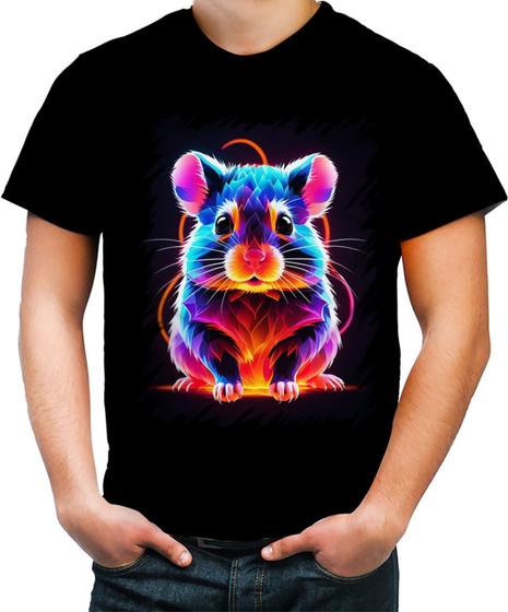 Imagem de Camiseta Colorida Hamster Neon Pet Estimação 1