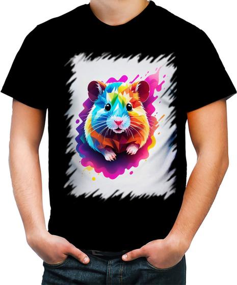 Imagem de Camiseta Colorida Hamster Neon Pet Estimação 13