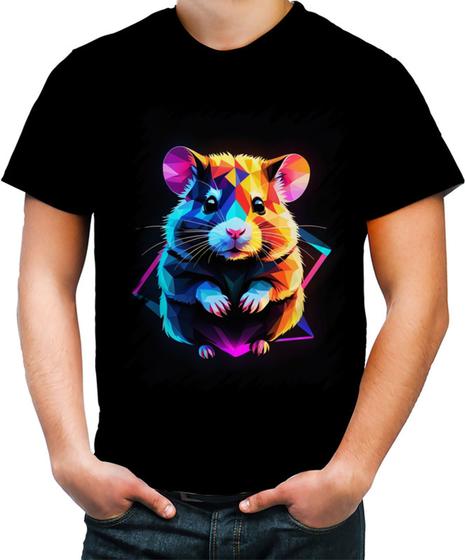 Imagem de Camiseta Colorida Hamster Neon Pet Estimação 2