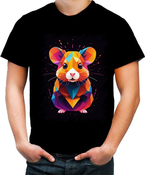 Imagem de Camiseta Colorida Hamster Neon Pet Estimação 4