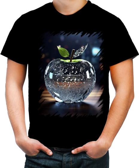 Imagem de Camiseta Colorida Maçã Musical de Cristal 4