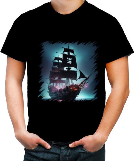 Imagem de Camiseta Colorida Navio Pirata Fantasma Spectral Ship 2