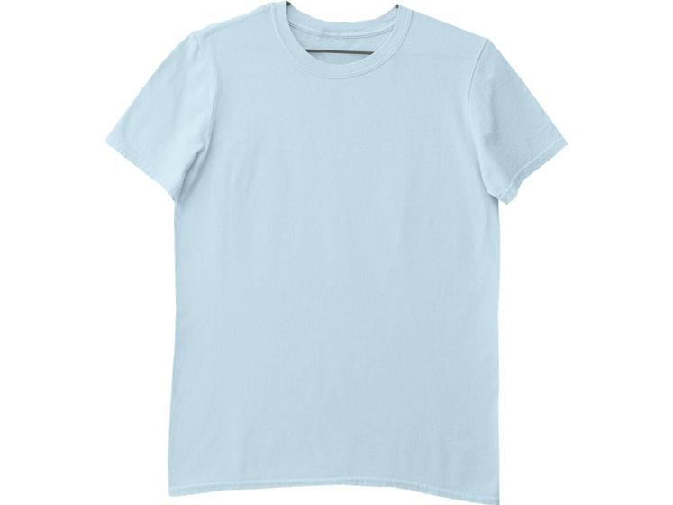 Imagem de Camiseta Colorida Poliéster Sublimação Azul bebê