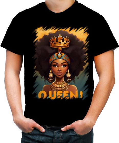 Imagem de Camiseta Colorida Rainha Africana Queen Afric 3