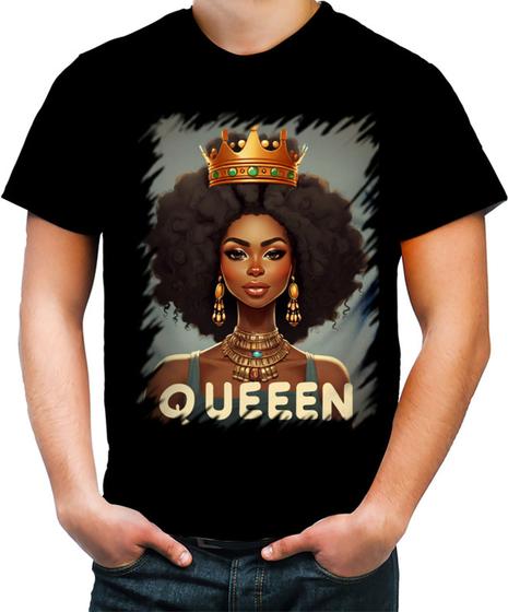 Imagem de Camiseta Colorida Rainha Africana Queen Afric 7