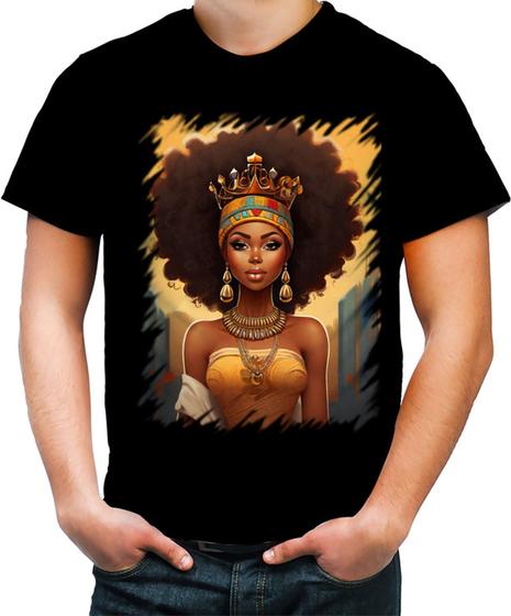 Imagem de Camiseta Colorida Rainha Africana Queen Afric 9