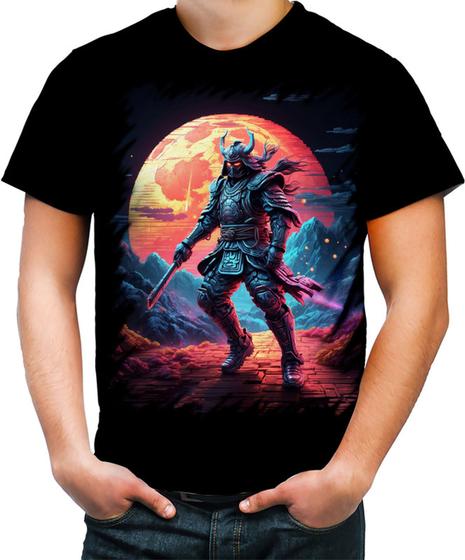 Imagem de Camiseta Colorida Samurai Ronin Sunset Sem Mestre 3