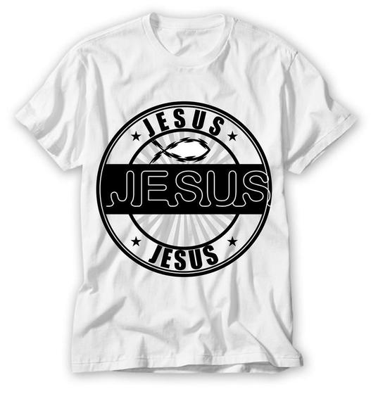 Imagem de camiseta com frase legais e diferentes jesus jesus jesus