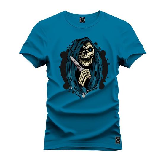 Imagem de Camiseta Confortável Premium Estampada Caveira Terror