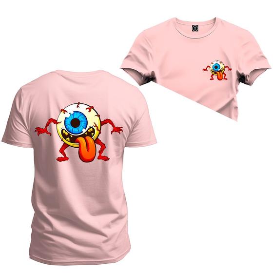 Imagem de Camiseta Confortável Premium Estampada Olho Frente Costas