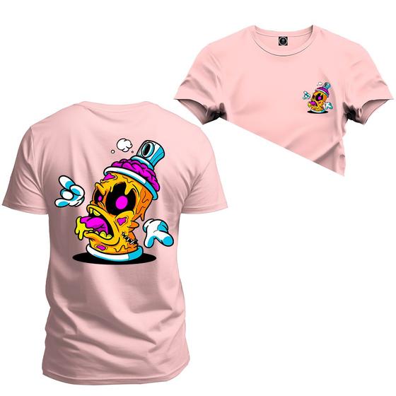 Imagem de Camiseta Confortável Premium Estampada Spray Frente Costas