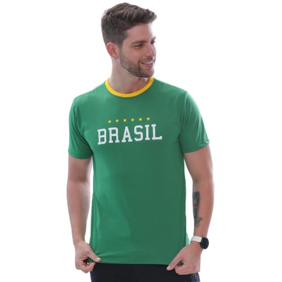 Imagem de Camiseta Copa Do Mundo Masculina Brasil Hexa Campeão 