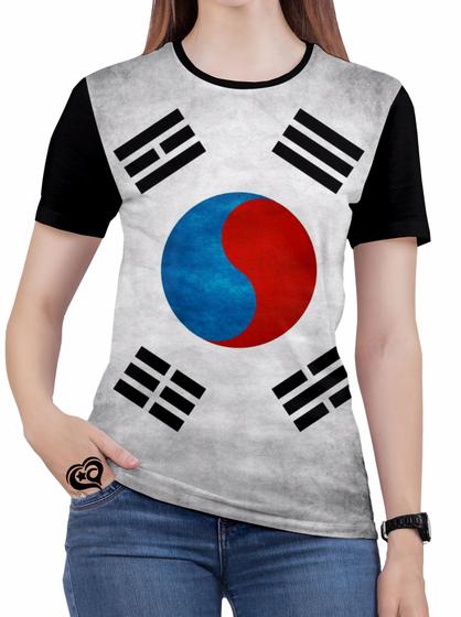 Imagem de Camiseta Coreia do Sul PLUS SIZE Feminina Blusa