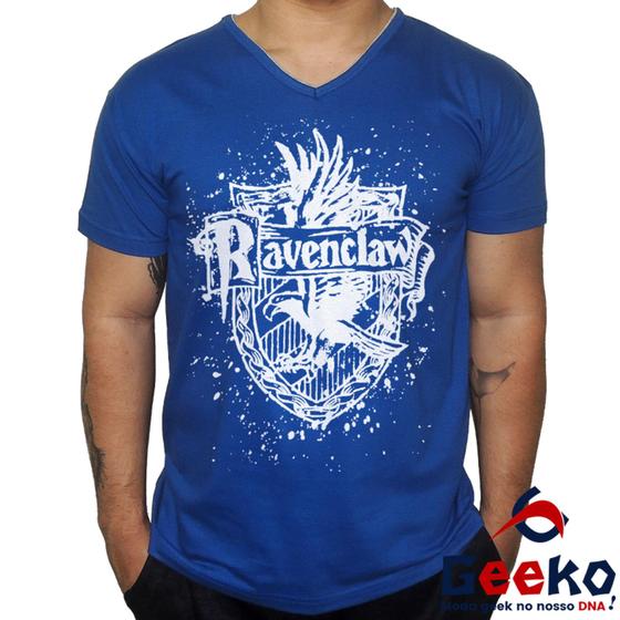 Imagem de Camiseta Corvinal 100% Algodão Hogwarts Harry Potter Ravenclaw Geeko Shirts 02