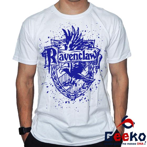 Imagem de Camiseta Corvinal 100% Algodão Hogwarts Harry Potter Ravenclaw Geeko Shirts 11