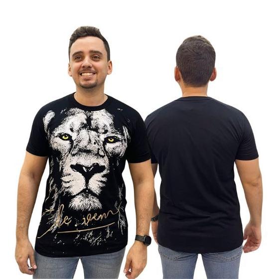 Imagem de Camiseta Cristã Básica Leão Ele Vem Moda Evangélica Gospel