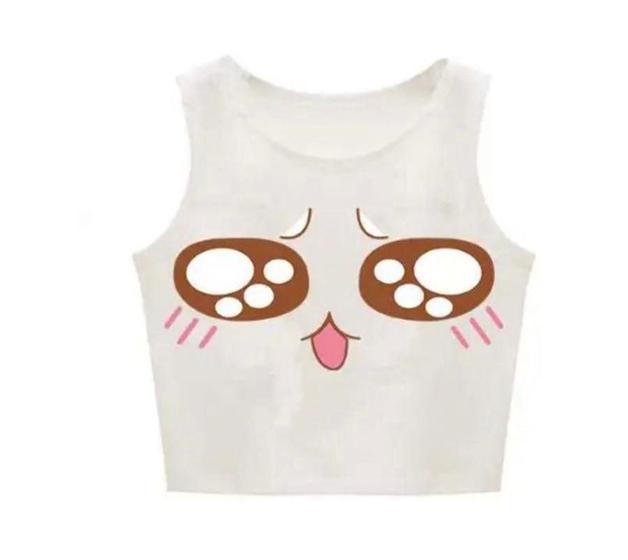 Imagem de Camiseta Cropped Harajuku Sexy Meninas Cosplay Traje Anime