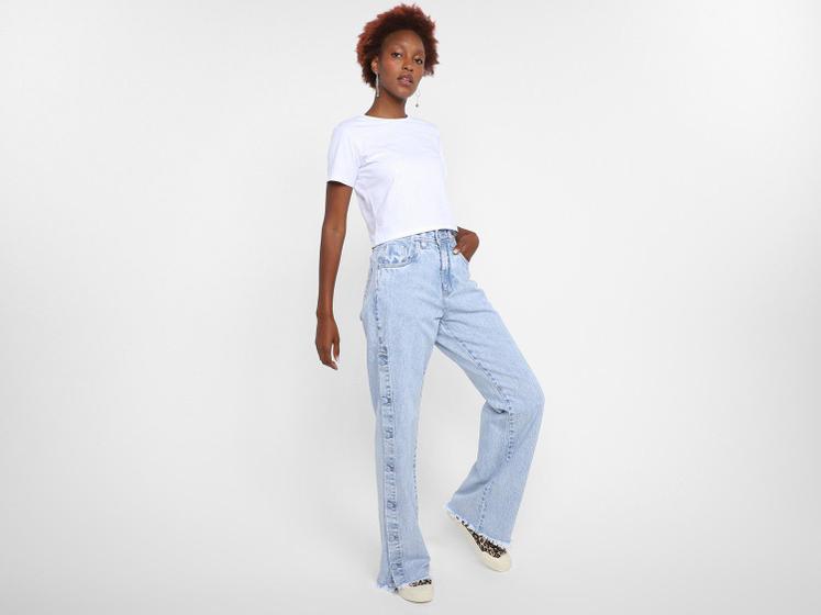 Imagem de Camiseta Cropped Vista Magalu Meia Malha Básica