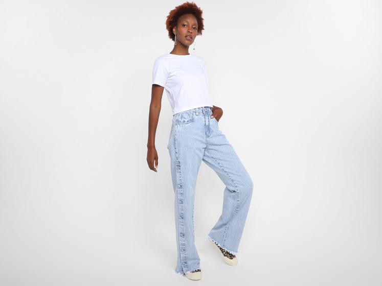 Imagem de Camiseta Cropped Vista Magalu Meia Malha Básica