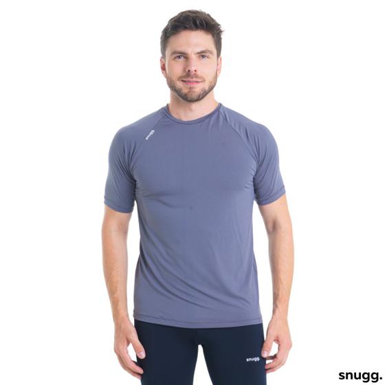 Imagem de Camiseta Curta Masculina Proteção Solar UV50+ Snugg Esporte Academia Corrida 