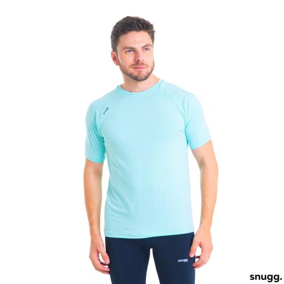 Imagem de Camiseta Curta Masculina Proteção Solar UV50+ Snugg Esporte Academia Corrida 