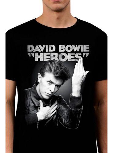 Imagem de Camiseta David Bowie Heroes Of0223 Consulado Do Rock