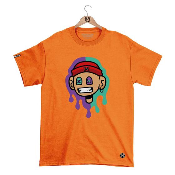 Imagem de Camiseta DBL Gola Redonda Estampa CARA 2 Streetwear fio 30.1 Penteado.