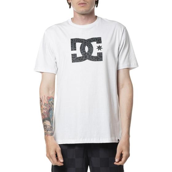 Imagem de Camiseta DC Shoes DC Star Leopard Fill SM24 Masculina Branco