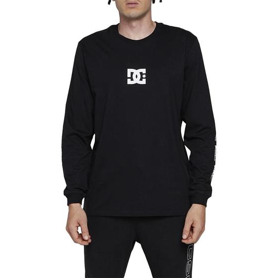 Imagem de Camiseta DC Shoes Manga Longa Minimal Stripe WT24 Preto