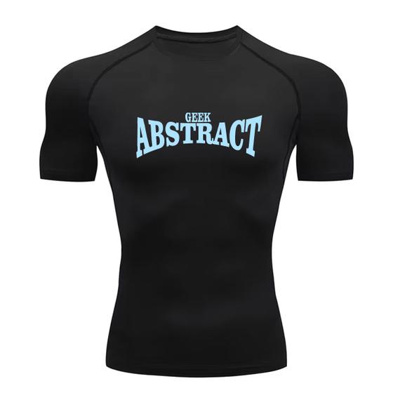 Imagem de Camiseta De Academia Compressão Abstract Geek Streetwear Mode