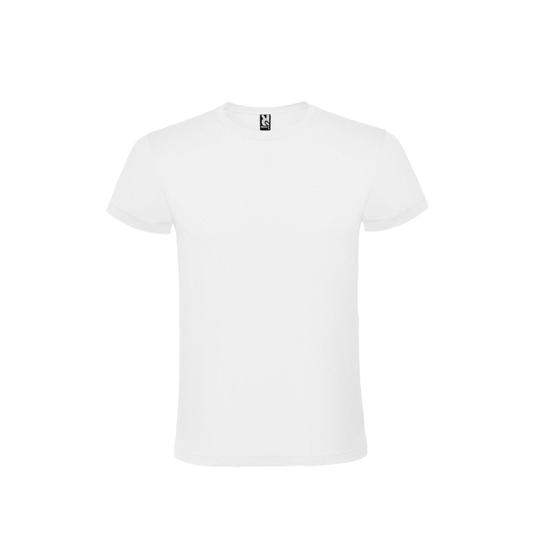 Imagem de Camiseta de algodão branco atômico de manga curta para homens