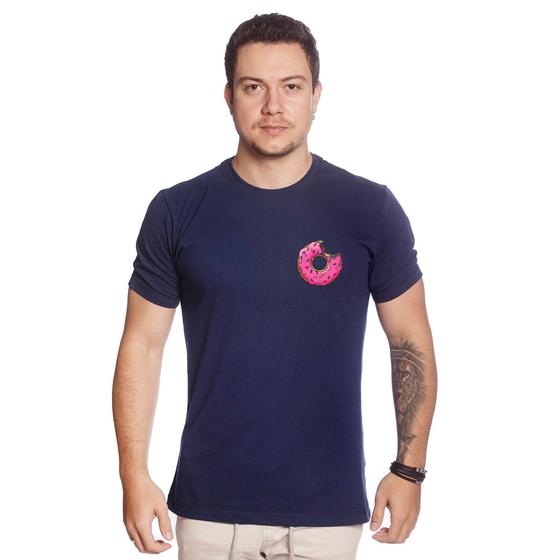 Imagem de Camiseta de Algodão Donuts T-Shirt Masculina Estampada