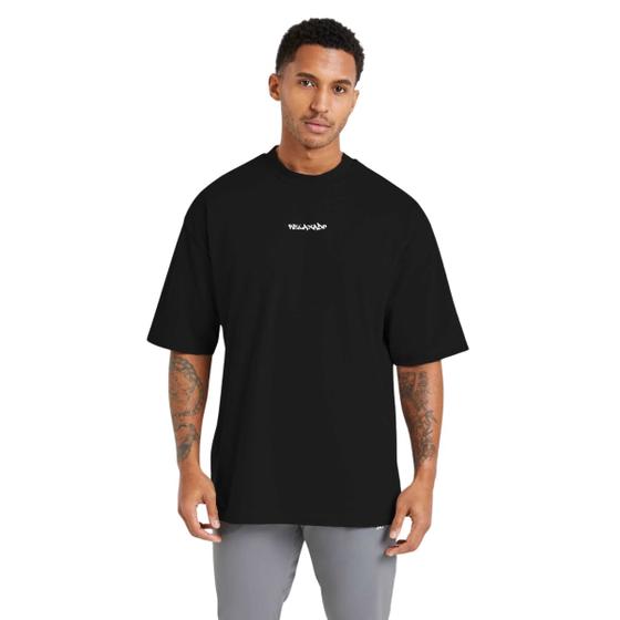 Imagem de Camiseta de Algodão Masculina para Academia, Modelagem Oversized e Estilo Streetwear Urso