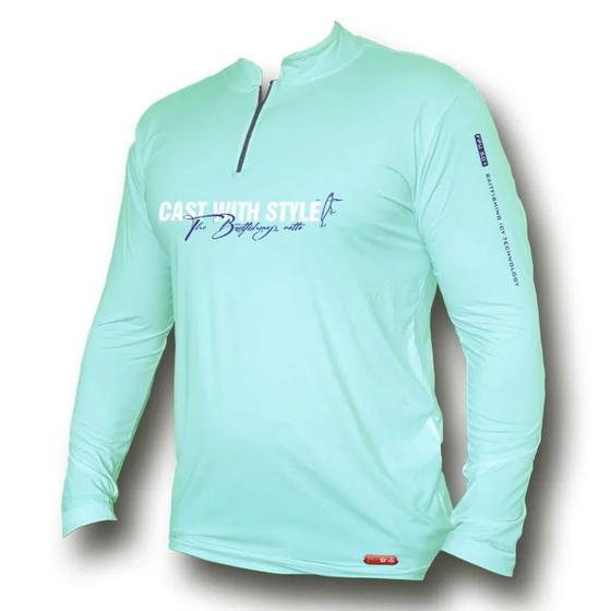 Imagem de Camiseta de Pesca Bait Icy Motto Verde Flats (FPS 50+)