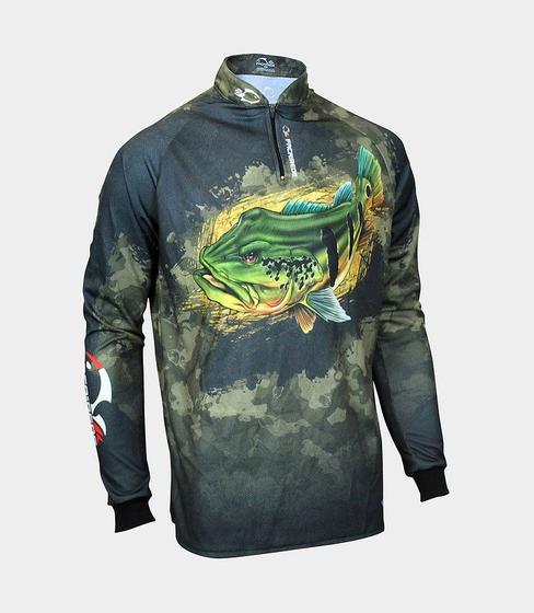 Imagem de Camiseta de Pesca Faca na Rede EVO Tucunaré Açu - Lançamento