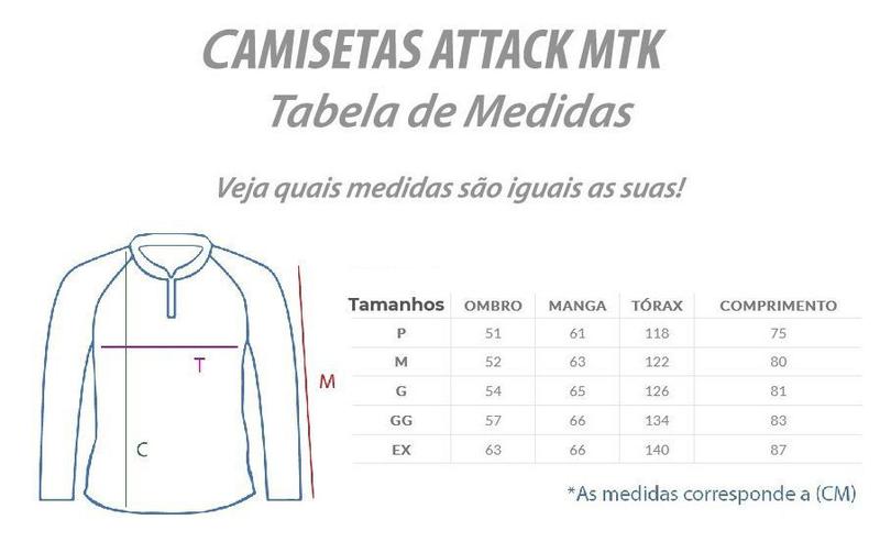 Imagem de Camiseta De Pesca MTK Atack Z - Protecao Solar Uv - Piracanjuba